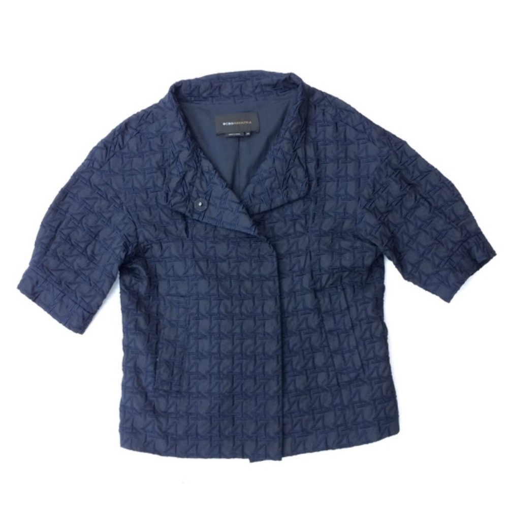 Vintage BCBG MAXAZRIA Navy Blue Snap Button